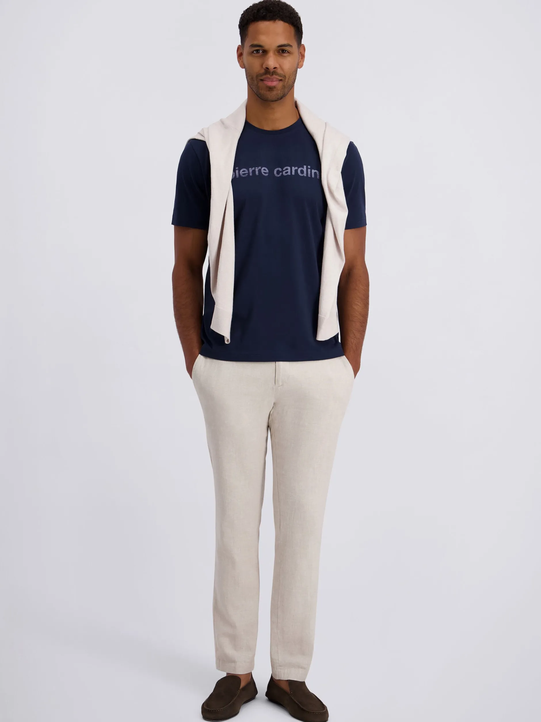 Pierre Cardin Herren T-Shirt in blau - Ärmel: kurzarm