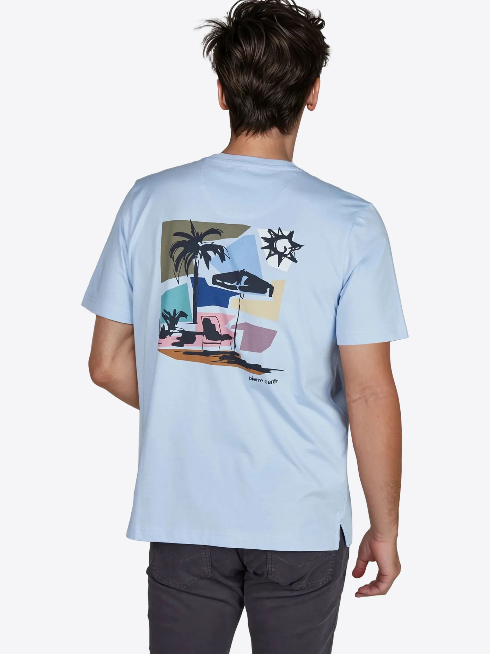 Pierre Cardin Herren T-Shirt in hellblau
