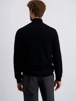 Pierre Cardin Herren Wollpullover in schwarz
