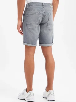PME Legend Herren Jeansshorts in grau - Länge: kurz