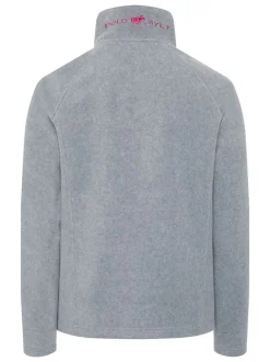Polo Sylt Damen Fleece-Jacke in hellgrau grau