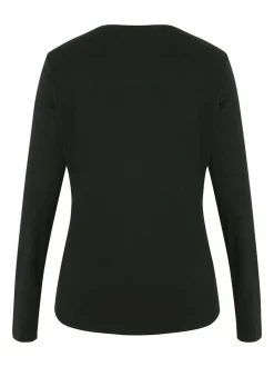 Polo Sylt Damen Langarmshirt in schwarz - Ärmel: kurzarm