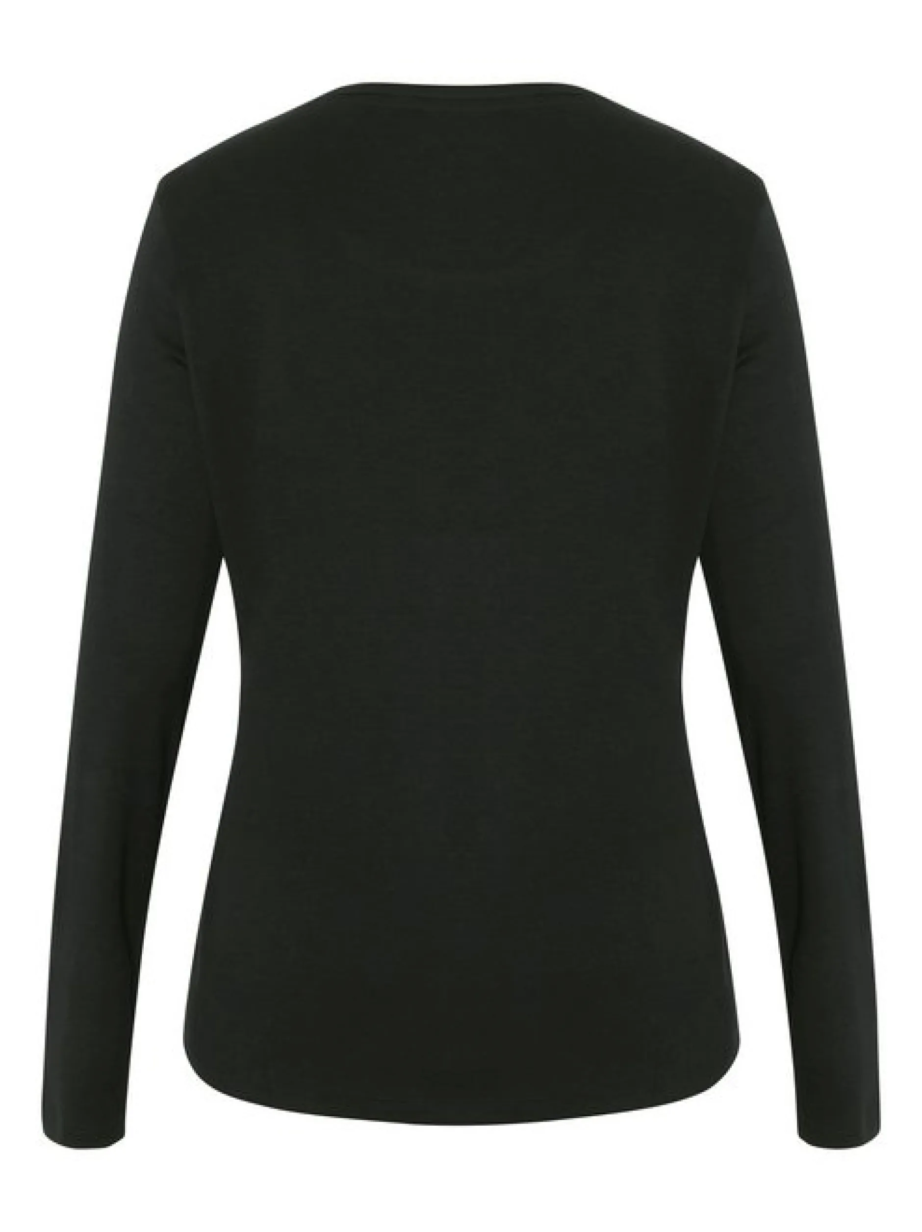 Polo Sylt Damen Langarmshirt in schwarz - Ärmel: kurzarm