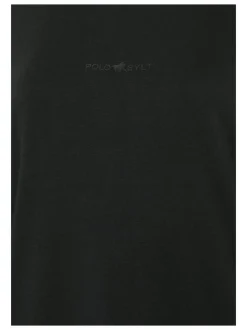 Polo Sylt Damen Langarmshirt in schwarz - Ärmel: kurzarm