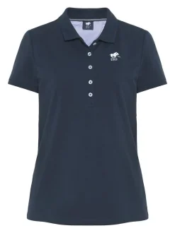 Polo Sylt Damen Polo in marine blau - Ärmel: kurzarm