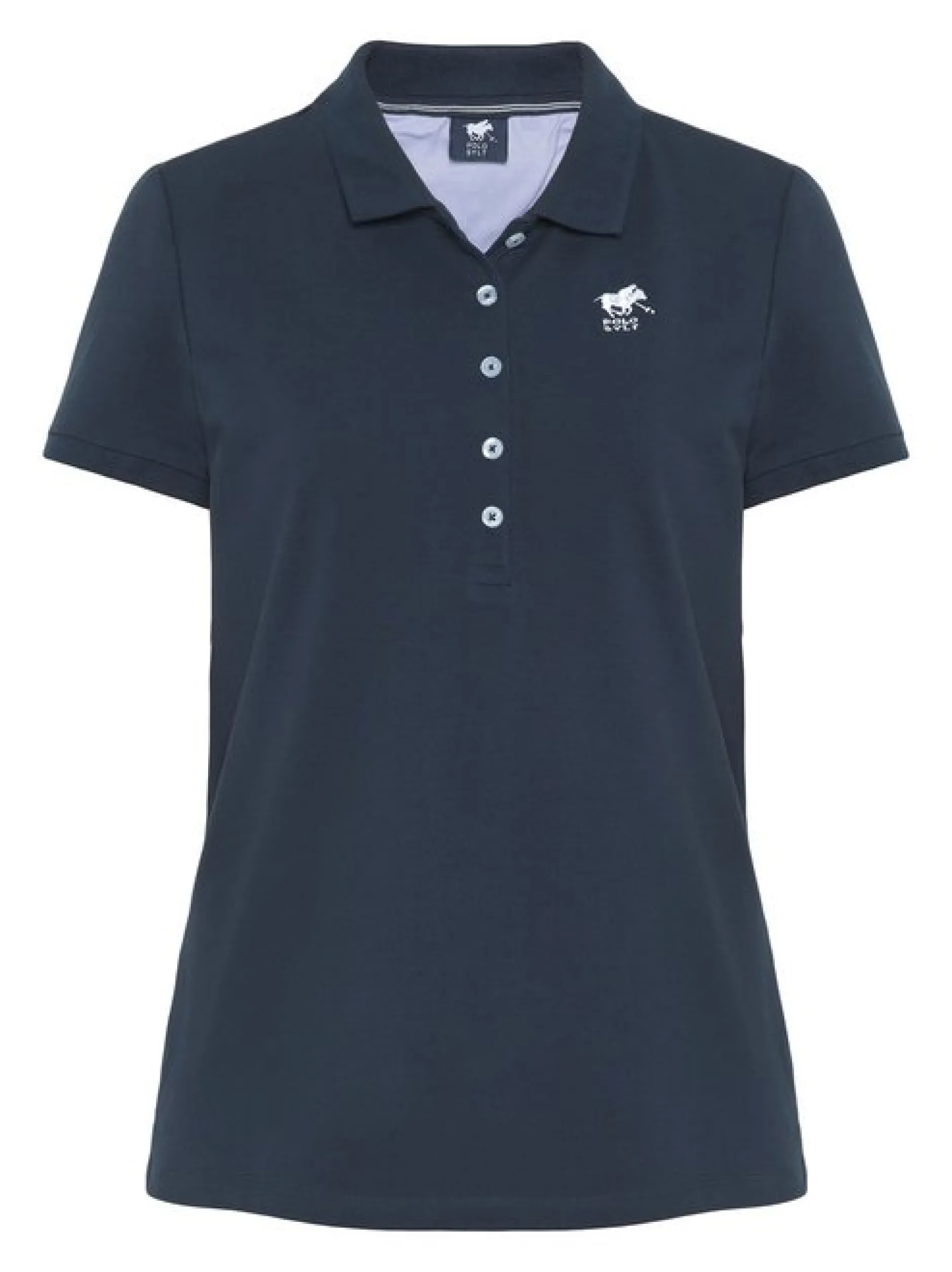 Polo Sylt Damen Polo in marine blau - Ärmel: kurzarm
