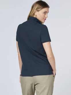 Polo Sylt Damen Polo in marine blau - Ärmel: kurzarm