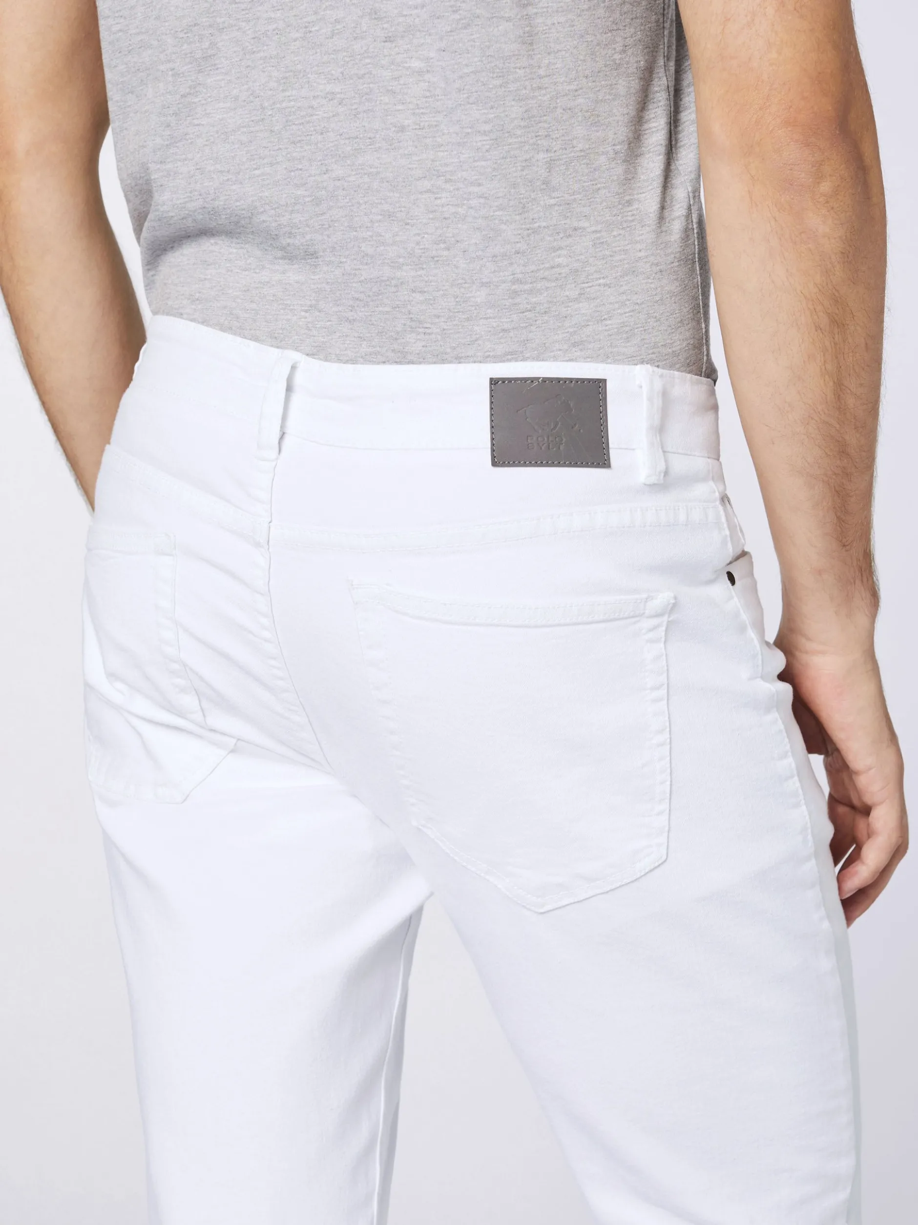 Polo Sylt Herren Jeans in weiß - Länge: lang