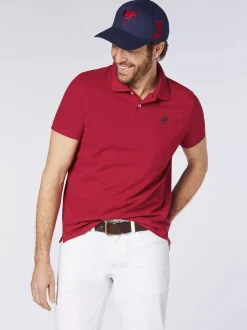 Polo Sylt Herren Poloshirt in bordeaux rot