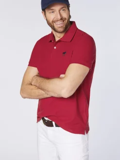 Polo Sylt Herren Poloshirt in bordeaux rot