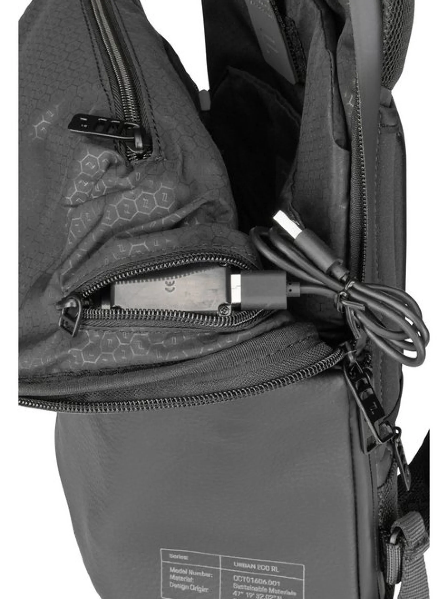 Porsche Design Unisex Rucksack - Urban Eco Leather XS in schwarz