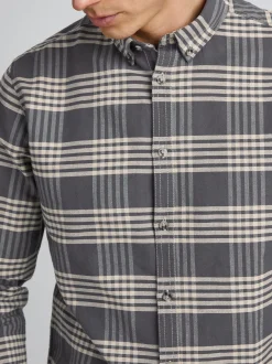 11 Project Herren Langarmhemd - PRPhineas in beige