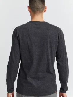 11 Project Herren Langarmshirt - PRBonso in anthrazit