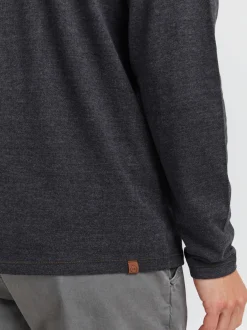 11 Project Herren Langarmshirt - PRBonso in anthrazit