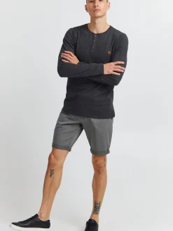 11 Project Herren Langarmshirt - PRBonso in anthrazit