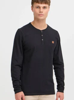 11 Project Herren Langarmshirt - PRBonso in schwarz