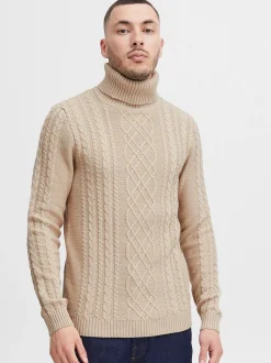 11 Project Herren Rollkragenpullover - PRJamelio in beige