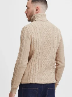 11 Project Herren Rollkragenpullover - PRJamelio in beige