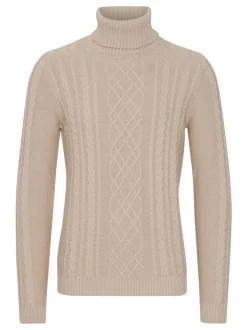 11 Project Herren Rollkragenpullover - PRJamelio in beige