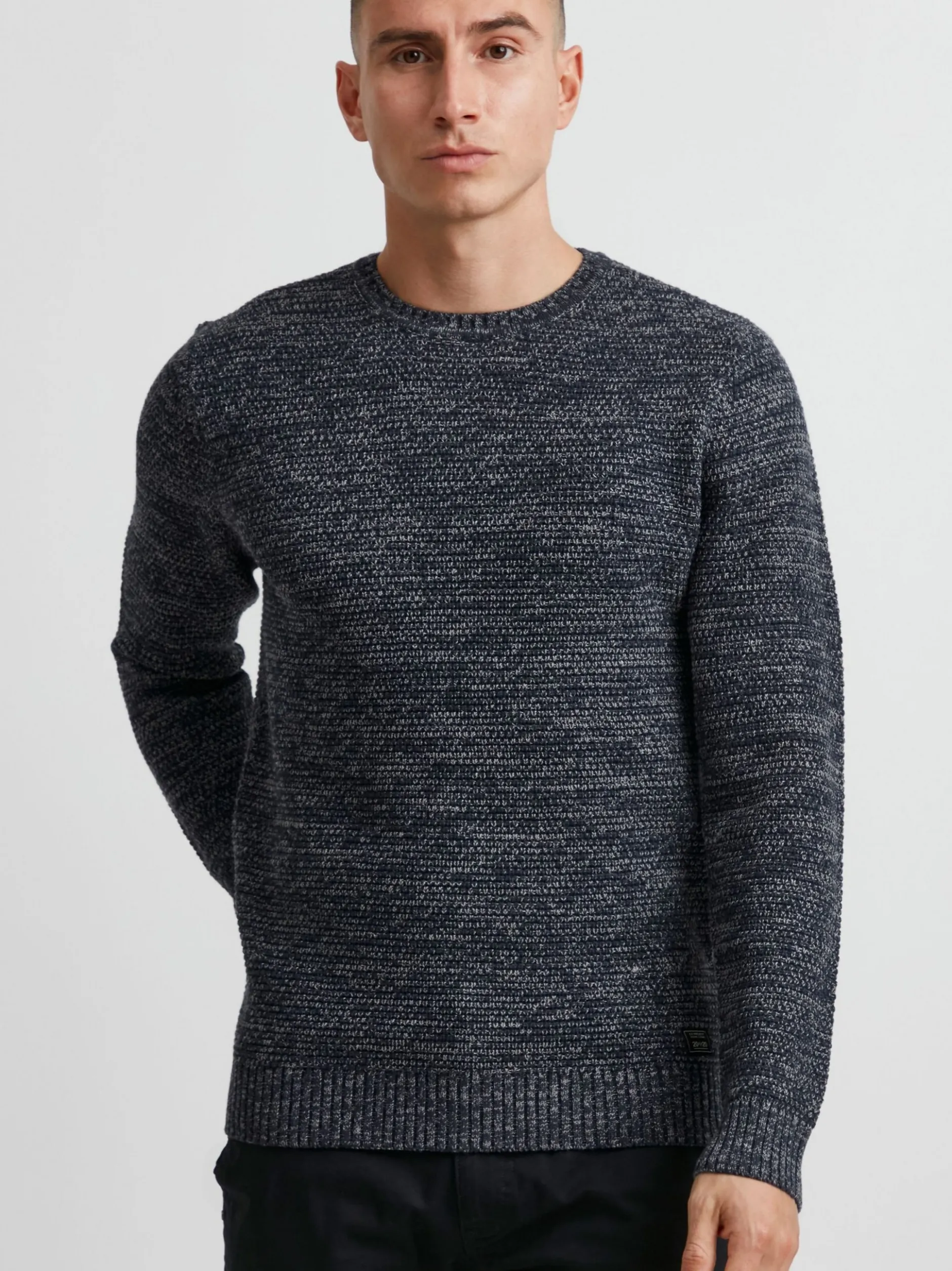 11 Project Herren Rundhalspullover - PRAlaric in blau