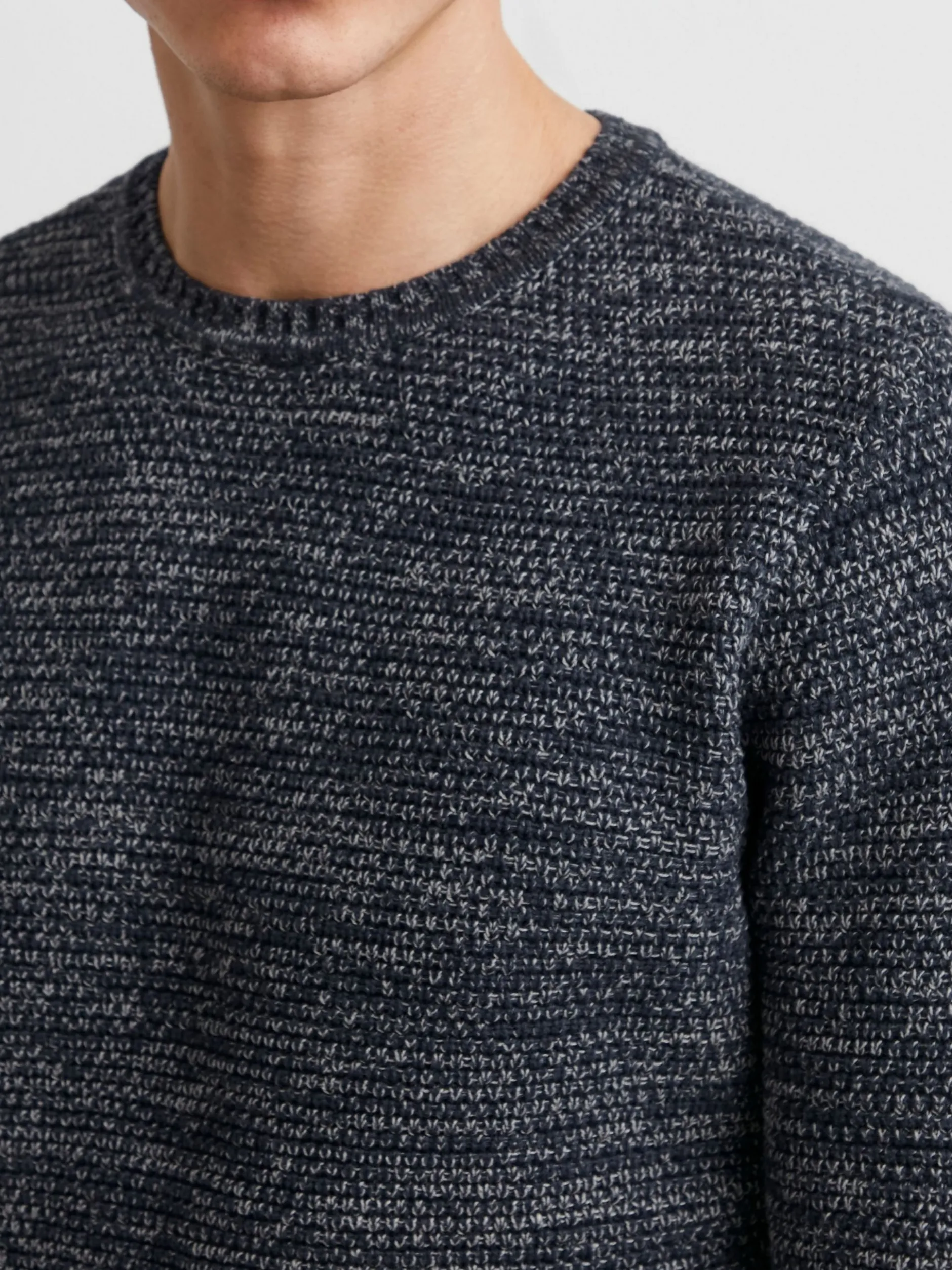 11 Project Herren Rundhalspullover - PRAlaric in blau