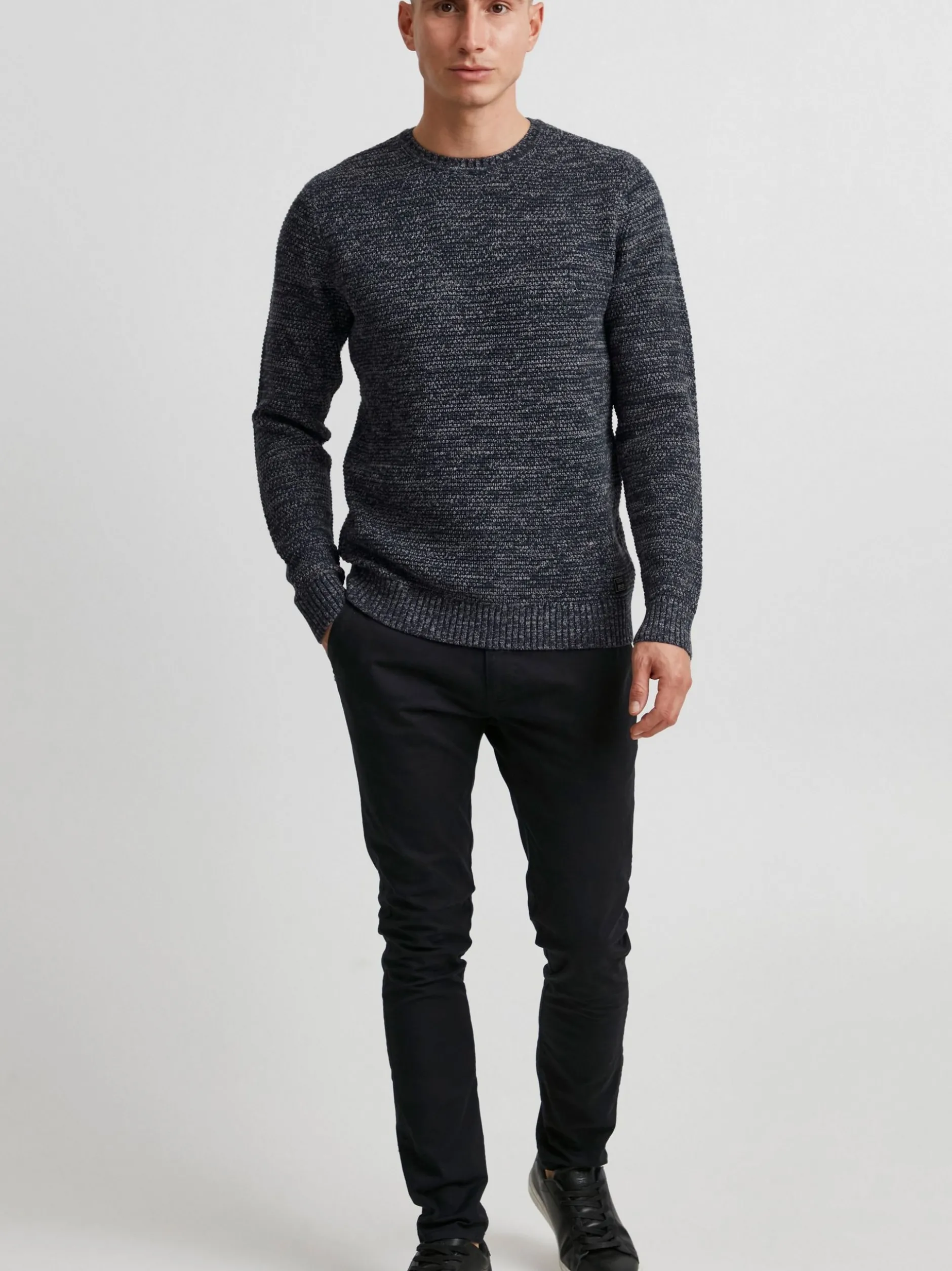 11 Project Herren Rundhalspullover - PRAlaric in blau