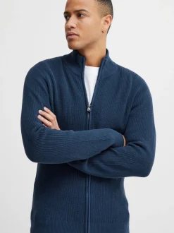 11 Project Herren Strickjacke - PREdu in blau