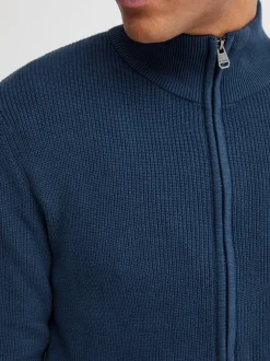 11 Project Herren Strickjacke - PREdu in blau