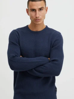 11 Project Herren Strickpullover - PRAdamus in blau