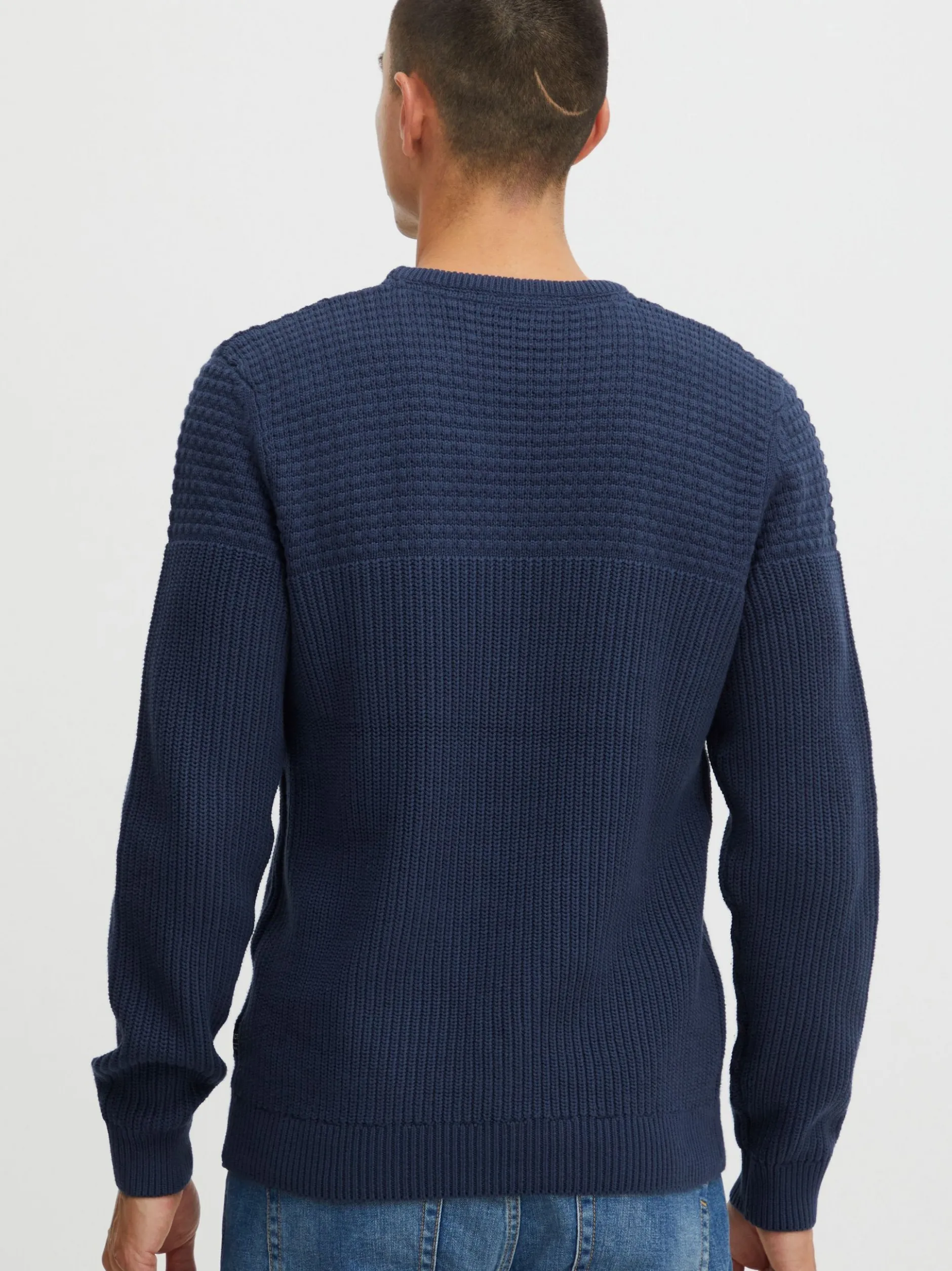 11 Project Herren Strickpullover - PRAdamus in blau