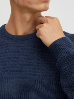 11 Project Herren Strickpullover - PRAdamus in blau