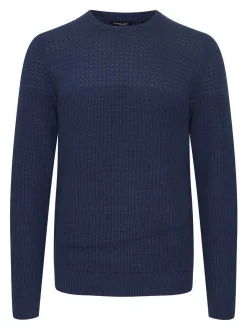 11 Project Herren Strickpullover - PRAdamus in blau