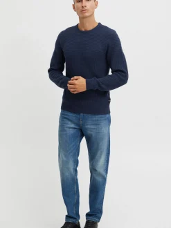 11 Project Herren Strickpullover - PRAdamus in blau