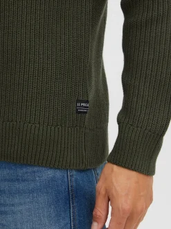 11 Project Herren Strickpullover - PRAdamus in grün