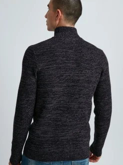 11 Project Herren Strickpullover - PRAlbanus in schwarz