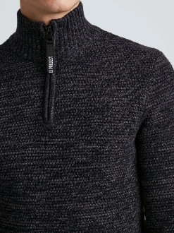 11 Project Herren Strickpullover - PRAlbanus in schwarz