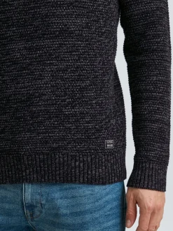 11 Project Herren Strickpullover - PRAlbanus in schwarz