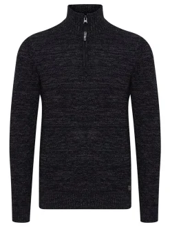 11 Project Herren Strickpullover - PRAlbanus in schwarz