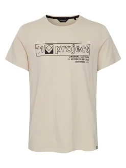 11 Project Herren T-Shirt - PRMattis in beige