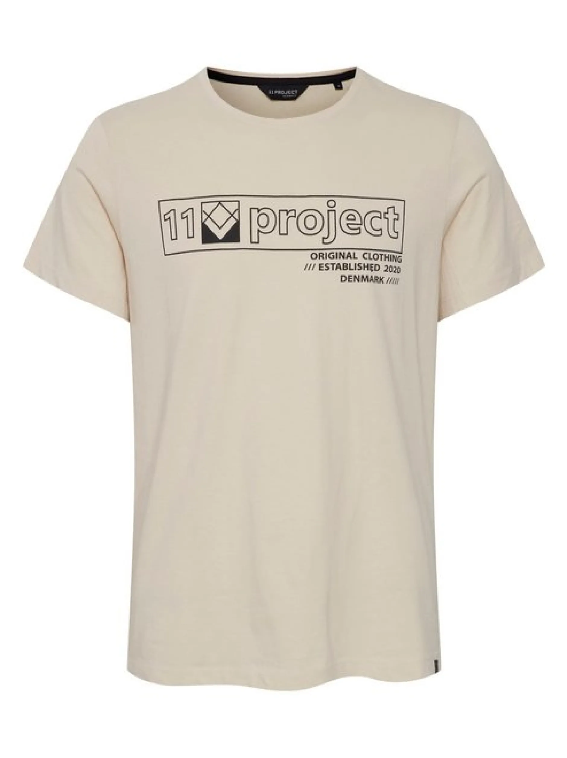 11 Project Herren T-Shirt - PRMattis in beige