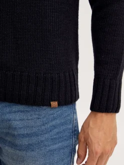 11 Project Herren Weihnachtspullover - PRTim in schwarz