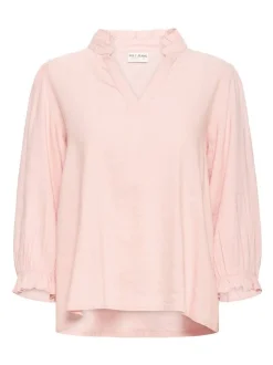 PULZ Jeans Damen Bluse PZLUCA in rosa