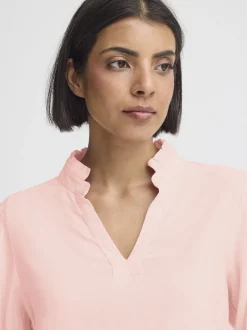 PULZ Jeans Damen Bluse PZLUCA in rosa