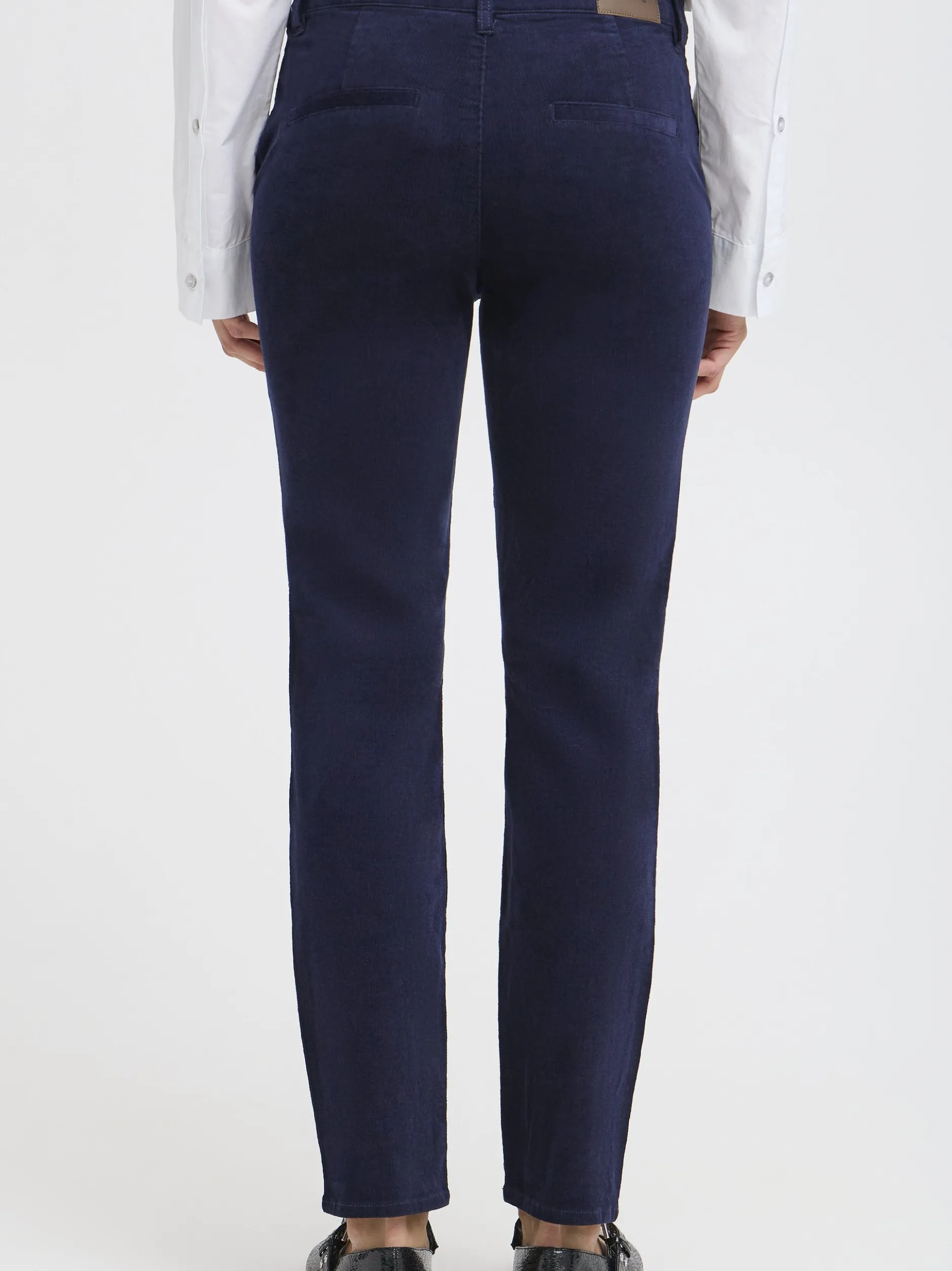 PULZ Jeans Damen Casual Hose PZSALLY Hohe Taille in blau