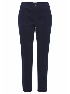 PULZ Jeans Damen Casual Hose PZSALLY Hohe Taille in blau