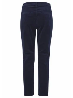 PULZ Jeans Damen Casual Hose PZSALLY Hohe Taille in blau