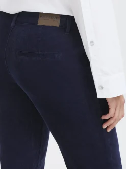 PULZ Jeans Damen Casual Hose PZSALLY Hohe Taille in blau