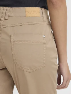 PULZ Jeans Damen Casual PZEVELYN Normale Passform in sand
