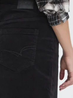 PULZ Jeans Damen Casual PZSALLY Hohe Taille in schwarz