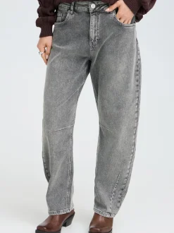 PULZ Jeans Damen Jeans PZANNI in grau denim